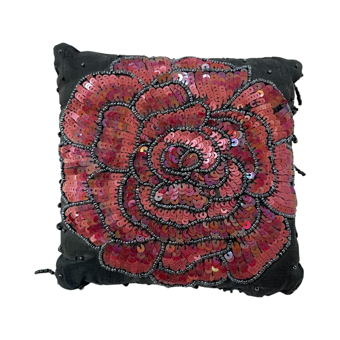 HANDBEADED MINI CUSHIONS  20 CM X 20 CM