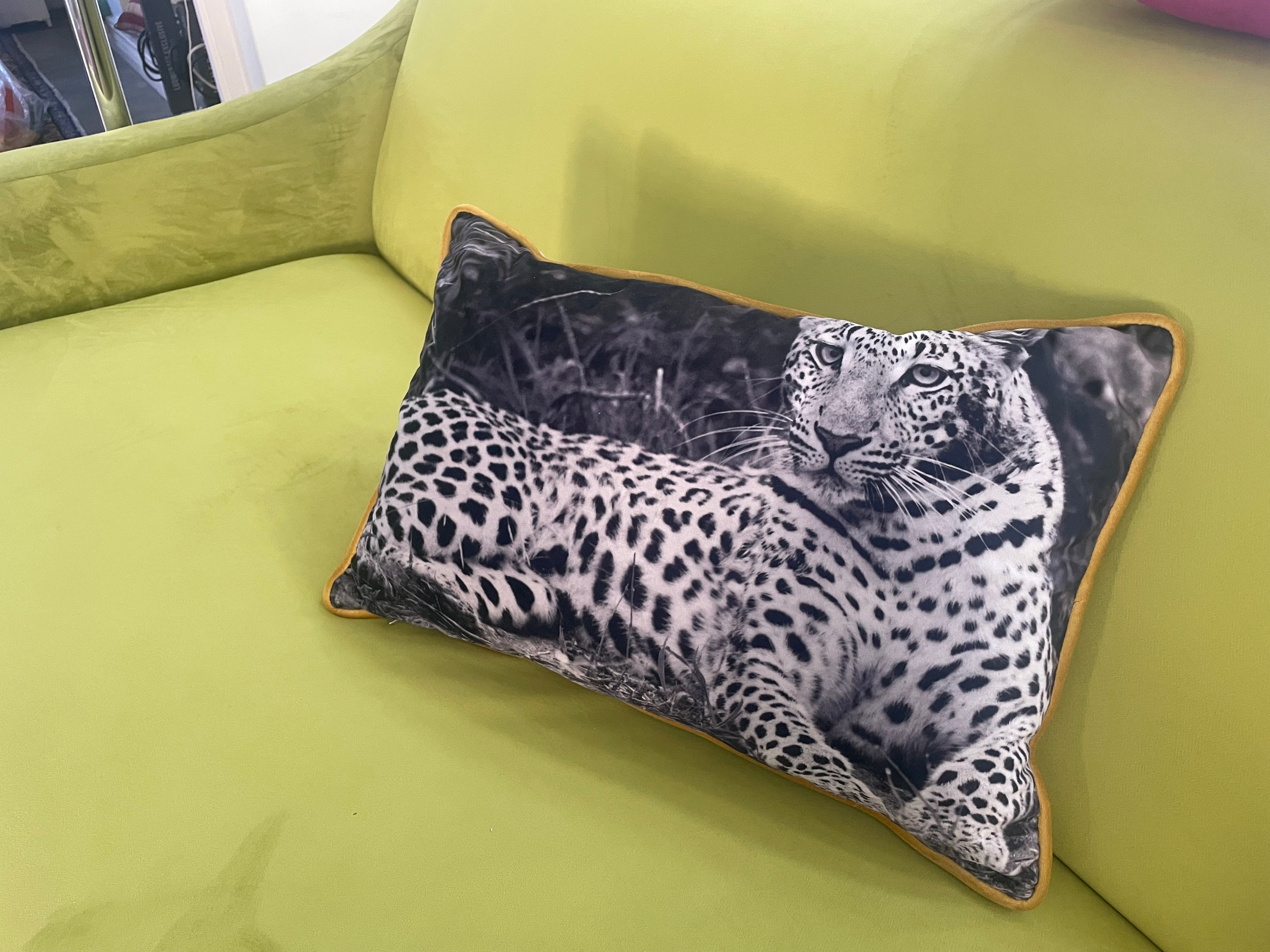 SCATTER CUSHIONS - LEOPARD LYING