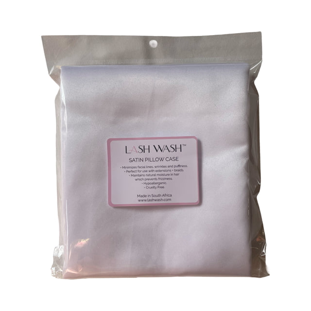 SATIN PILLOW CASES - WHITE