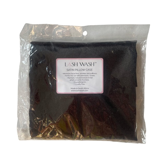 SATIN PILLOW CASES - BLACK