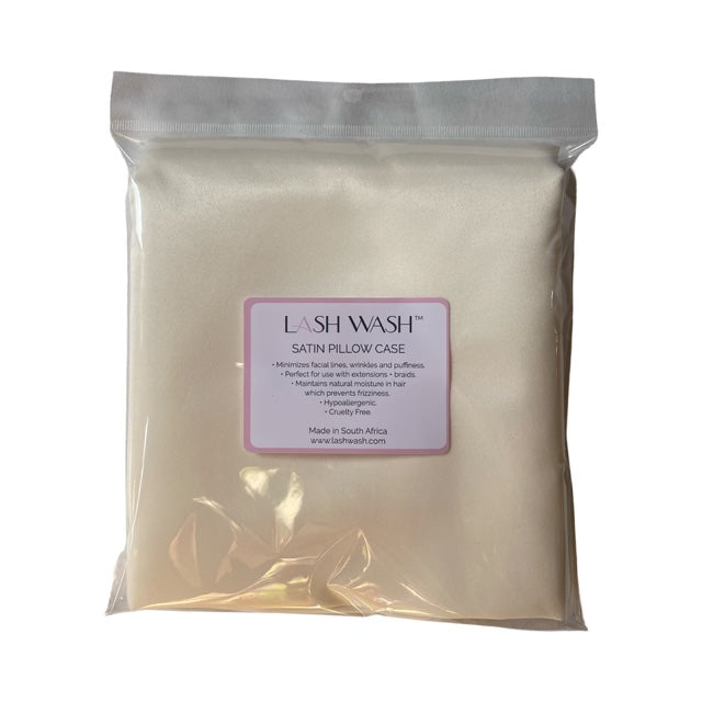 SATIN PILLOW CASES - CREAM