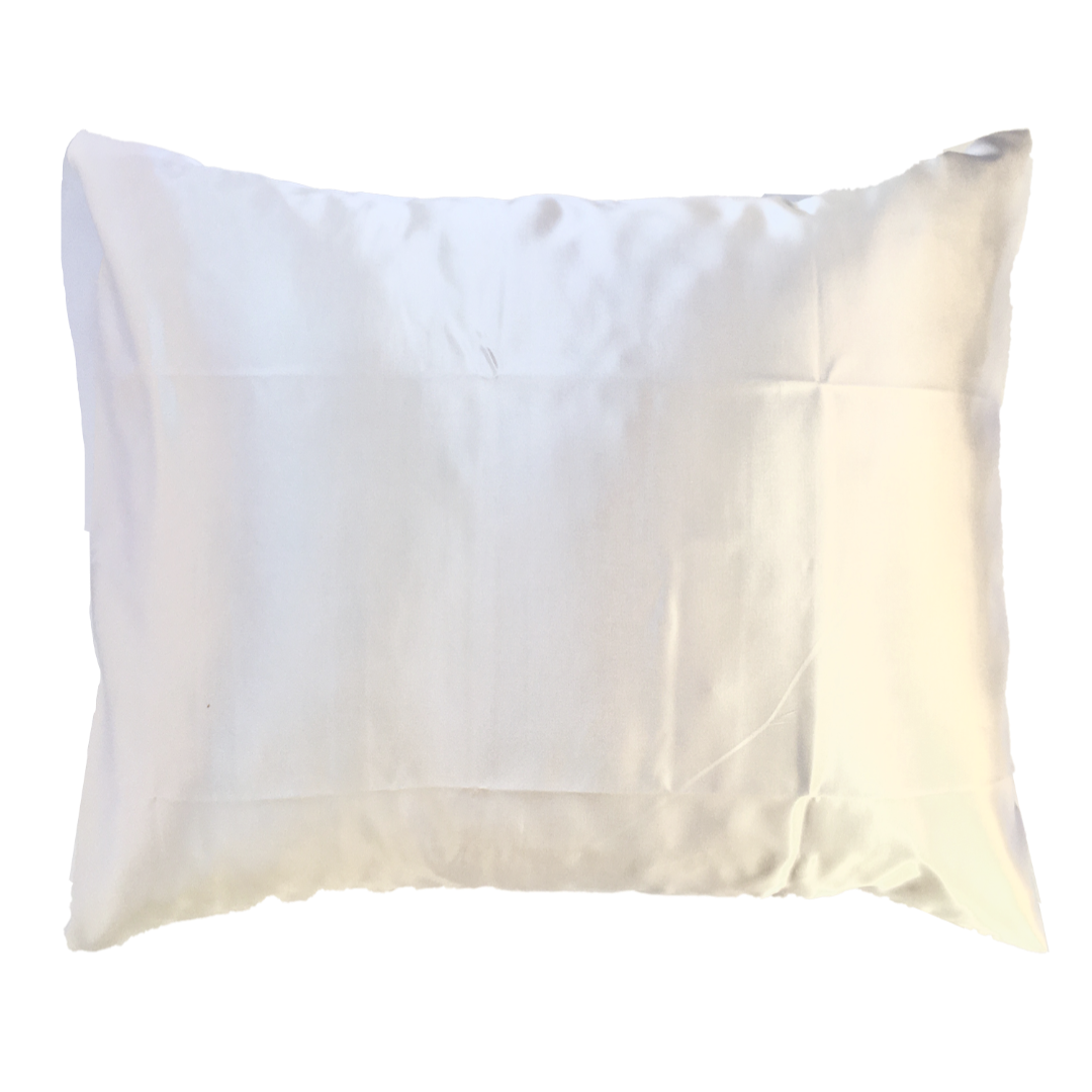 Super silky luxurious satin pillowcase sold individually.   Satin pillowcases help to prevent frizziness on any hair texture.  Sleeping on a smooth surface will help reduce the appearance of sleep lines and the formation of wrinkles on your face and unlike cotton, our satin pillowcase doesn't absorb moisture from your skin helping it to stay hydrated while you sleep for a more youthful complexion.  Available in white, black, navy, rose, ballet slipper pink, chartreuse, gold, silver, Barbie pink and teal.