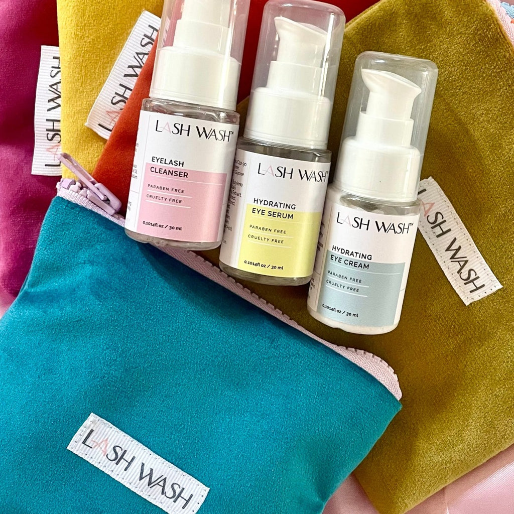 Our Eye Rescue Kit features our bestselling eyelash cleanser + our new hydrating eye serum & hydrating eye cream to promote the appearance of radiant, moisturised, youthful-looking skin for your under eye area. Both the silky serum and the cream contain Vitamin C