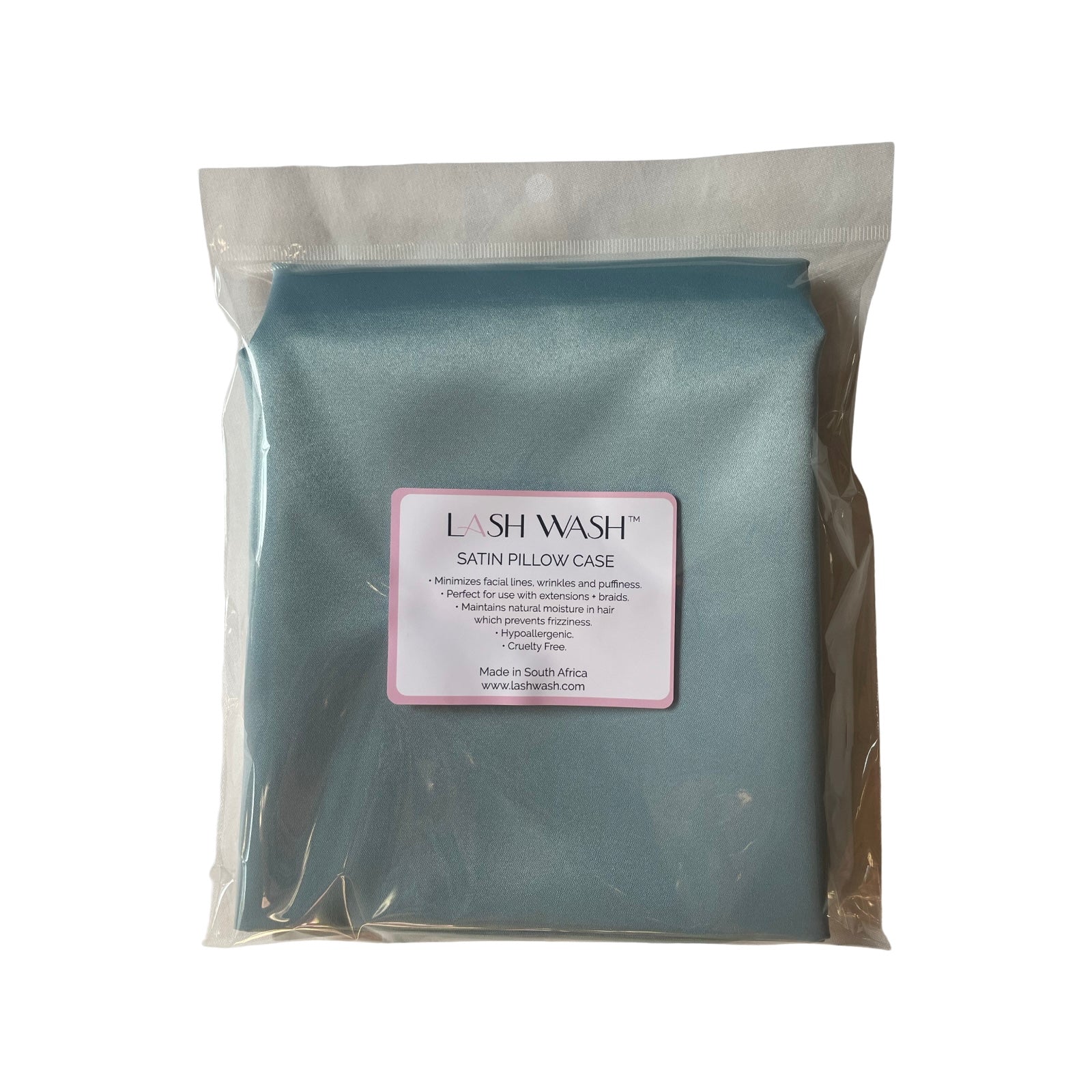 SATIN PILLOW CASES - PALE BLUE