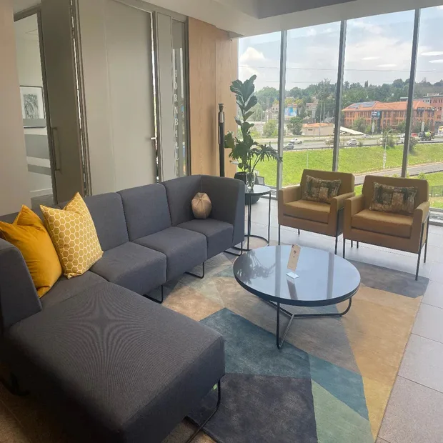Starting with the Rug: Designing a Welcoming Yet Professional Commercial Reception Space