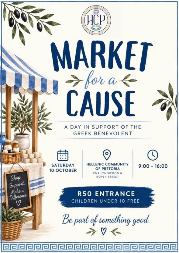 Hellenic Community of Pretoria - Market for a Cause 10 October 2026