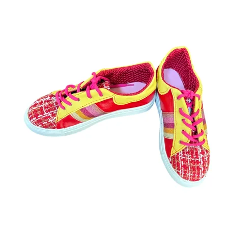 Sneakers - Red, yellow with multi side stripe Size 39 — view 2