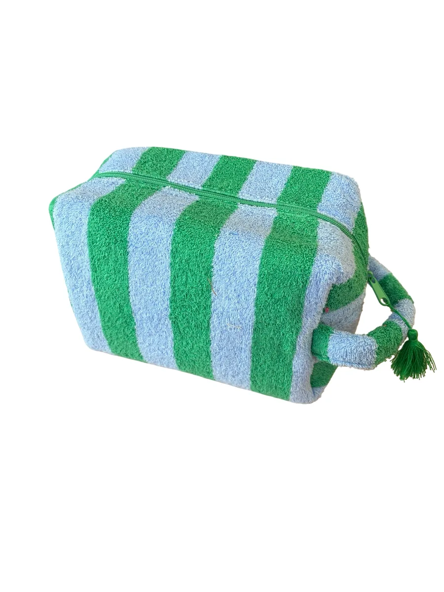 Wash Bags - Green and Blue